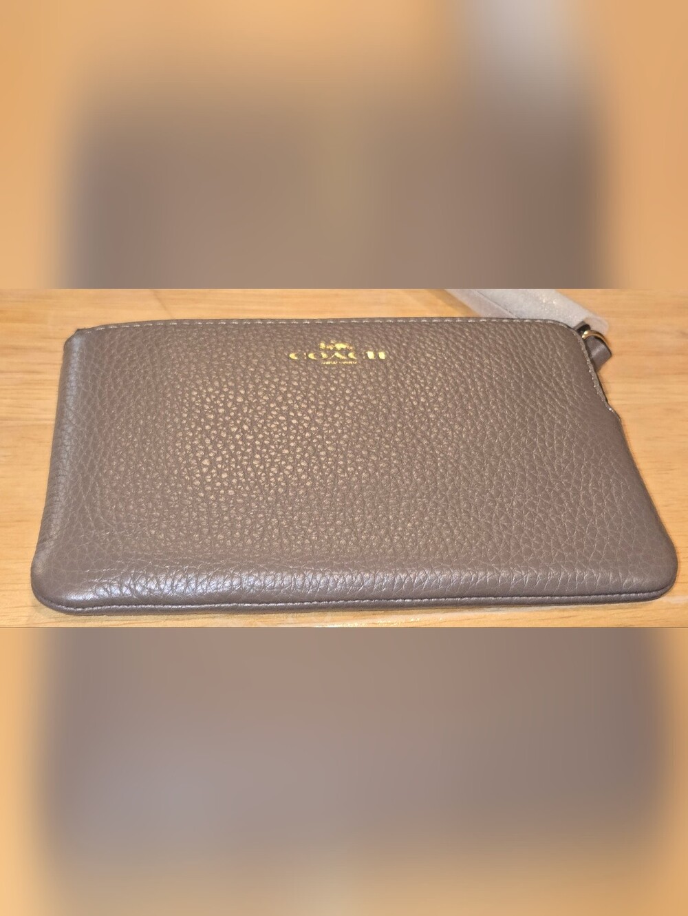 Coach DARK STONE Corner Zip Wristlet 💜 - Picture 3 of 10